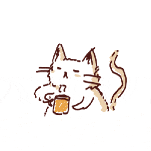 hoppip-cat-drinking-cafe-animated-gif